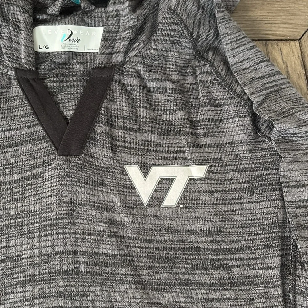 NWT [Levelwear] Virginia Tech Hokies NCAA Lexi Hooded Pullover Women’s Sz Large - Picture 5 of 12